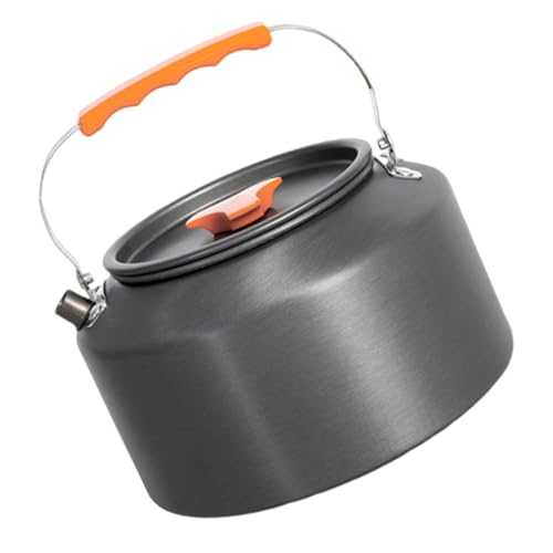 HUANGENG Portable Aluminum Teapot Camping Teapot Portable Teapot Whistling Teapot Durable