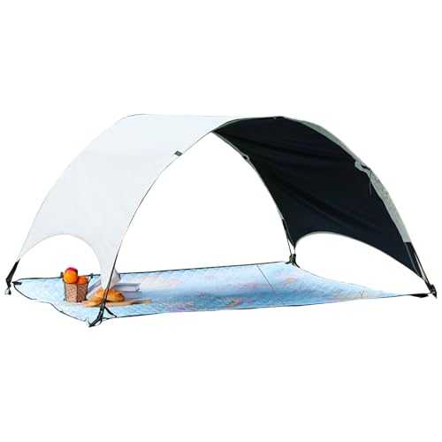 Beach Tent, Pop Up Sun Shelter Canopy, UPF 50+ UV Protection, Wind Resistant, Lightweight Portable Carry Bag for Camping, Fishing, Picnics, Outdoor Adventures