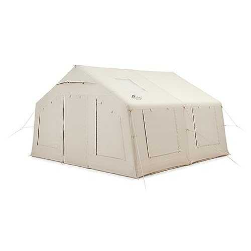 SilteD Large Inflatable Tent Camping Cabin Polyester Material Outdoor Glamping Integrated Air Column Structure Easy To Build Comfortable To Use
