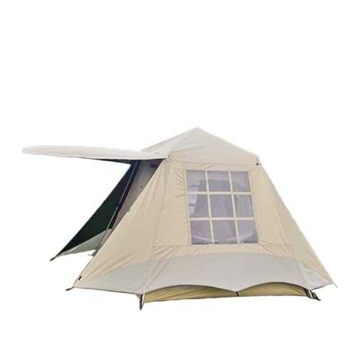 Mountaineering Tents Fully Automatic Camping Tent Quick-open Tent Double-layer Rainproof And Insect-proof Sunshade Fishing Tent Easy-to-install Tents(Gold)