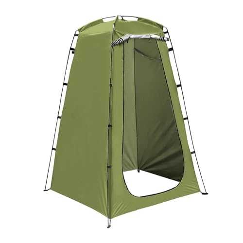 JMORCO Pop Up Tent Outdoor Quick Set Up Tent 190T Silver Coated Cloth Waterproof UV-Resistant Portable Changing Room For Camping Shower Biking Beac(Deep Green)