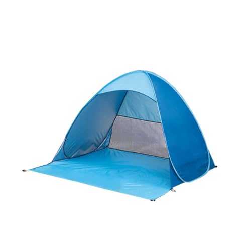 BESPORTBLE Portable Automatic Instant Beach Tent Lightweight UV Protection Sun Shelter Canopy Easy Setup Folding Design Ideal for Fishing Picnics and Outdoor Use Blue