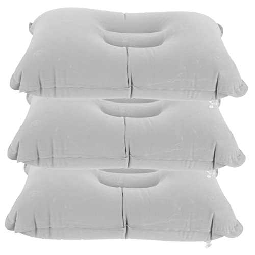 LAPYAPPE 3Pcs Portable Inflatable Camp Pillow Compact Travel Cushions for Outdoor Use Ergonomic Design for Neck Lightweight and Durable Sleeping Pillows