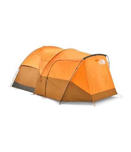 THE NORTH FACE Wawona 6 Six-Person Camping Tent – (No Flame-Retardant Coating), Light Exuberance Orange/Timber Tan/New Taupe Green, One Size