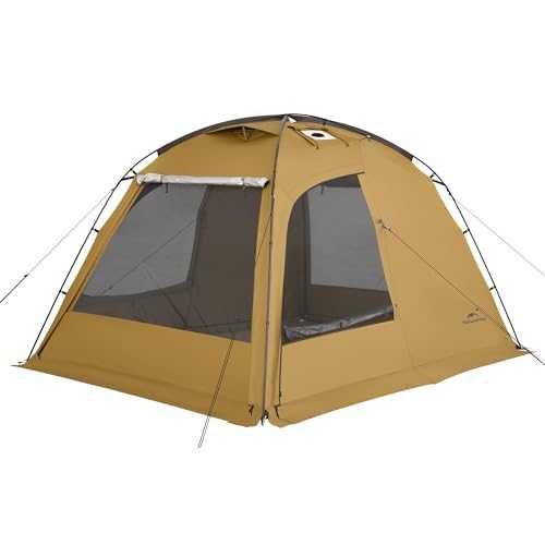 Naturehike 4 Seasons Waterproof Camping Tent with Chimney 2-4 & 3-6 Persons Thermal Hot Tent Family Tent Suitable for Camping, Car Travel