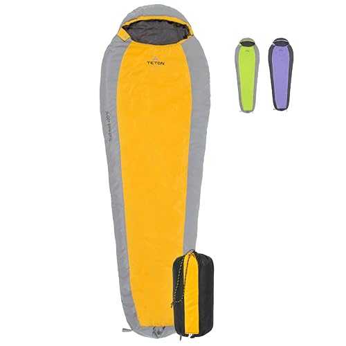 TETON Sports TrailHead -7°C / +20°F Ultralight Sleeping Bag (2.9 lbs (1.3 kg), 87 x 32 in (221 x 81.3 cm))