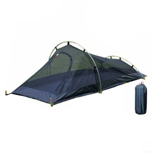 Lightweight Single Camping Tent with Insect Protection and Compact Storage for Outdoor Adventures