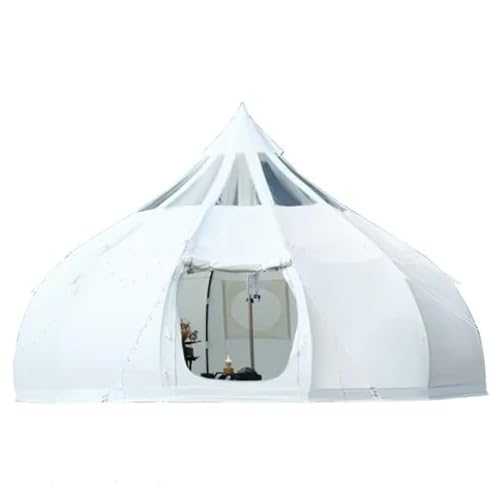 Tent Camping Waterproof Tent Extra Large Outdoor Rainproof Oxford Cloth Cotton Luxury Yurt Tent Camping Luxury Family Living Tent