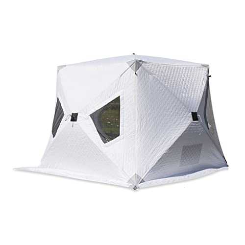 LLSS 2-3 People Winter Fishing Tent Winter Ice Fishing Tent Camping Tent Windproof and Rainproof Outdoor Winter Fishing Warm Tent