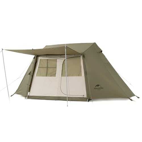 Naturehike Village 13㎡ & 6.0㎡ & 5.0㎡ Family Tent Pop Up Tent Home Tent Camping Tent Pop Up Tent for 2-6 People Large Tunnel Tent with 2000 mm Hydrostatic Head