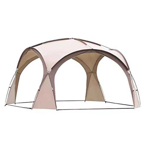 ROJDFCNBW Large Lightweight 4 Seasons Tent, 6-8 Dome Canopy Tent 420x420x230cm Multicolor With 4 Shade Walls Camping Fishing Picnic(Brown)