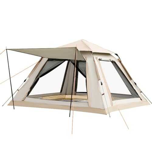 Automatic Pop Up Tents for 3-8 Person Camping, Family Tent for Travel, Hiking, Backpacking, Easy Setup, Oxford Cloth