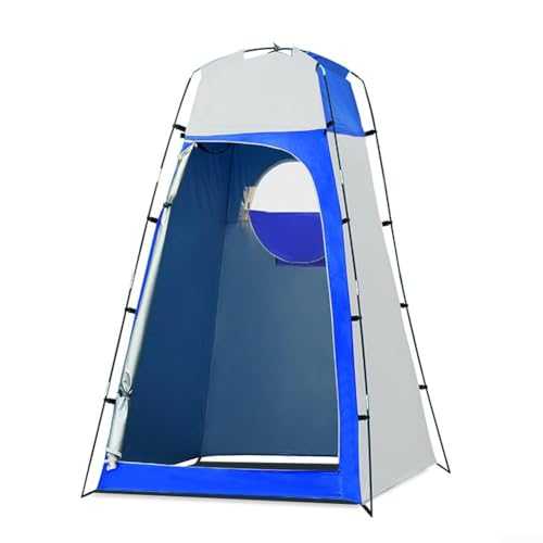 Convenient Portable Shower Shelter Ideal for Instant Privacy While Camping or at the Beach (blue-gray)