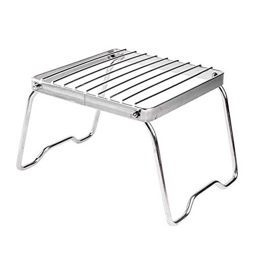 1 PCS Multifunctional Folding Campfire Grill Stainless Steel Outdoor Wood Stove Stand