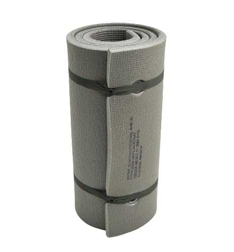 Dutch Army 2cm Extra Thick Foam Roll Sleeping Mat- Compact & Comfortable- Waterproof Charcoal Grey