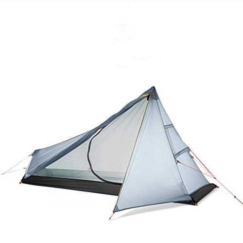 Insulated Tent Tent Oudoor Camping Tent 3 Season 1 Single Person Nylon Silicon Coating Tent for Hiking Travel (Green 220x105cm) beautiful scenery hopeful