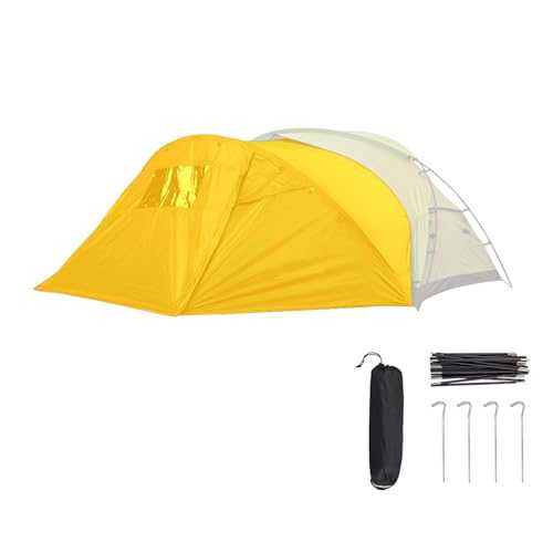Fazvncv Spacious Outdoor Tent for Family Camping with Extended Front and Canopy Easy Setups, Easy Setups Waterproof Camp Tent