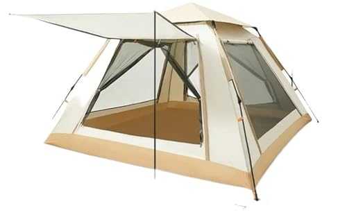 Ice Fishing Tent Four Tent -Corner Panoramic Cloud Gray Quick-Open Automatic Quick-Open Tent Outdoor Camping Style Picnic 1-2 People 3-4 People Multi-Person Tent Shelters(4-6)
