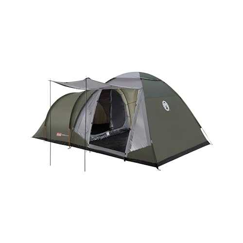 Coleman Waterfall 5 Deluxe Family Tent, 5 Man Tent With Separate Living And Sleeping Area, Easy To Pitch, 5 Person Tent, HH 3000 Mm, One Size