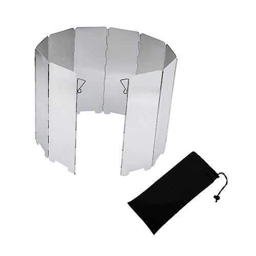 Mipcase Stove Windscreen Camping Stove Wind Shield Wind Proof Board Portable Outdoor Windbreaks