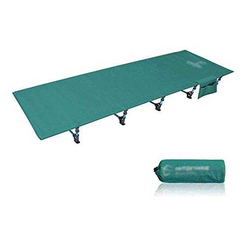 Outdoor Folding Single Bed Camp Bed 600DPVC Coated Oxford Cloth Adults Youth Outdoor Travel Hiking Fishing Bed