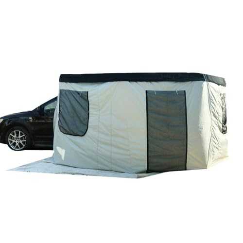 Hot Tent，Winter Tent，Teepee，270 Car Awning Rooftop Tent Sun Shelter for Vehicle with Roof Rack- Driver Side Awning for Van SUV Truck RV Camping Awning House