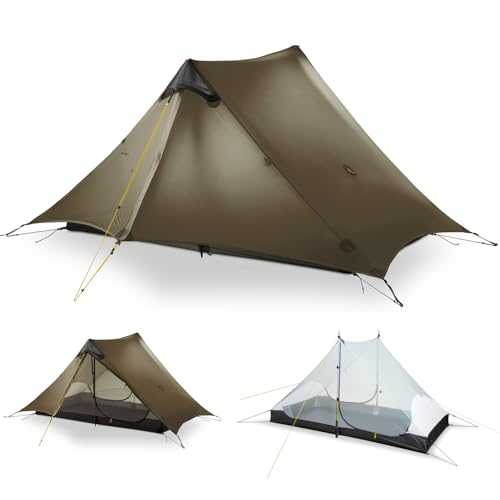 Ultralight Tent 3-Season Backpacking Tent for 1-Person or 2-Person Camping, Trekking, Kayaking, Climbing, Hiking, (exclude Alpenstock)