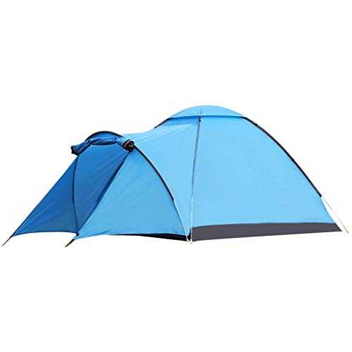 ZEDARO 3-4 Man Tunnel Lightweight Tent, Outdoor Waterproof Windproof Family Tent Portable Camping Tent Multifunctional Large Capacity Dual Purpose, Blue decorate