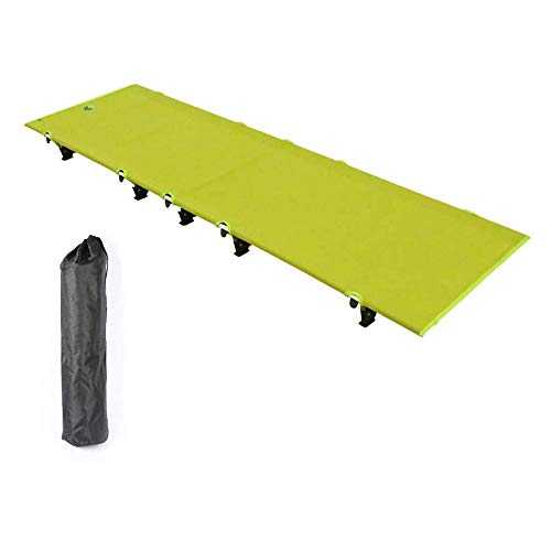 Ultralight Compact Folding Camping Tent Cot Bed 180kg Load-Bearing 7075 Aviation Aluminum Material Wear-Resistant Oxford Cloth (200 * 70 * 17cm)