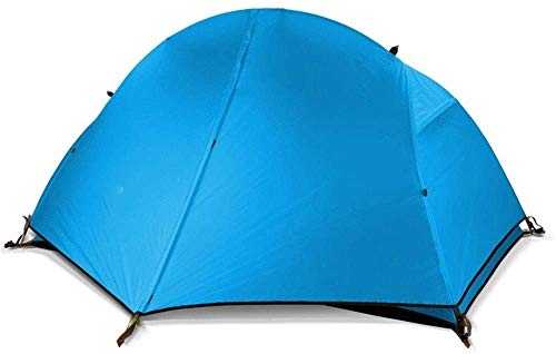 Portable Waterproof Tents Ventilated Mesh Windows Carry Bag Camping-Tents Windproof Family Tent for All Seasons Blue