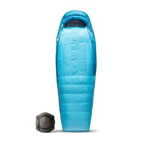 Sea to Summit - Trek Women's Down Sleeping Bag Regular (-9°C) - Mummy Shaped - Full Length - 650+ Loft Ultra-Dry Down - 3.5 Season - Zip Coupling - For Backpacking & Camping - Blue - 1612g