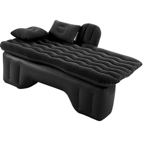 LUCKY KVW Car Air Mattress for Back Seat & Half Trunk, Thickened Inflatable Camping Bed with Two Air Pillow and Electric Car Air Pump, Multi-Scene Use and Road Trip
