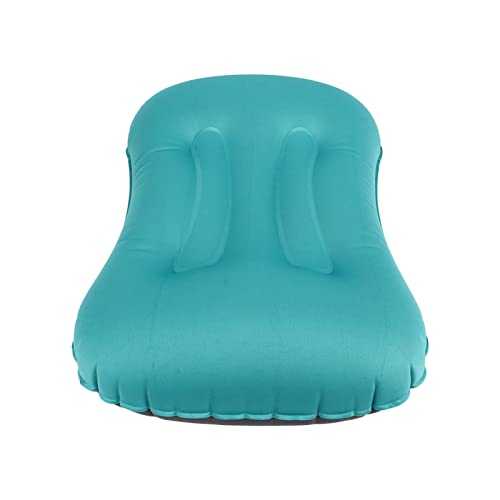 Saluaqui Comfortable Inflatable Headrest Pillow TPU Elastic Lumbar Support Portable Blow Up Pillow for Camping and Backpacking Lightweight Travel Pillow