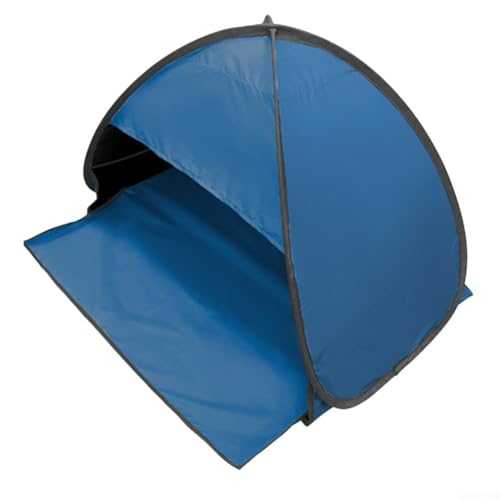 Up Pet Tent with UV Protection for Outdoor Adventures at the For Beach or Park (Sapphire blue vinyl)