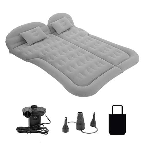 YEQING Car Mattress, Air Mattress Camping Bed, Camping Mattress, Portable Car Foldable Mattress for Camping, Travel(Gray)
