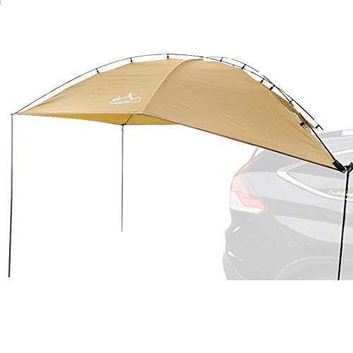 Car awning sun protection, camping family car rear account car side account tents tailgate canopy, summer camping tent for outdoor SUV, MPV, hatchback, 350 x 240 x 105 cm