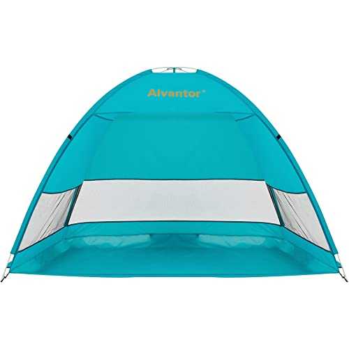 Alvantor Beach Tent Coolhut Plus Beach Umbrella Outdoor Sun Shelter Cabana Automatic Instant Pop-Up UPF 50+ Sun shade Portable Camping Fishing Hiking Canopy Easy Set Up Light Weight Windproof