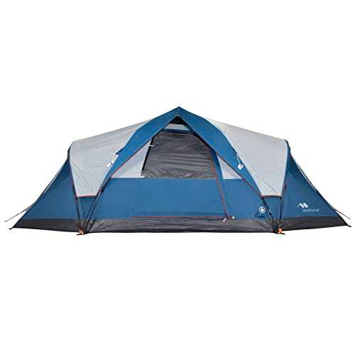 Mobihome 6 Person Tent Family Camping Quick Setup, Instant Extended Pop Up Dome Tents Outdoor, with Water-Resistant Rainfly and Mesh Roofs & Door & Windows - 13.5' x 7'