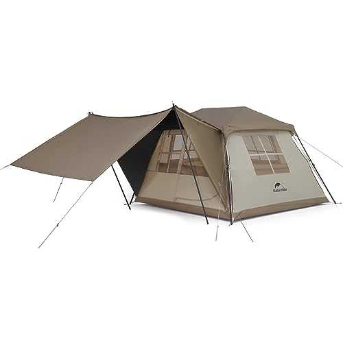 Naturehike Camping Tent 2-4 Person Pop Up Tent Family Dome Tent Waterproof Throw Tent Easy Set Up Automatic Tent for Camping Hiking Outdoor