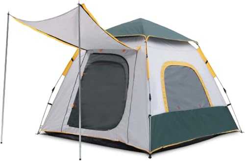Camping Dome Tent for 2-4 People,Automatic Pop-Up Family Tent,Portable Waterproof Backpacking Tent with Carry Bag and Tent Foyer,Outdoor Travel,210x210x150cm