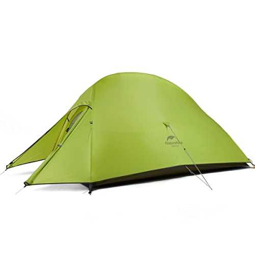 Naturehike Cloud-Up 2 Tenda da Campeggio 2 Persone 3-4 Stagioni Tenda Zaino Leggera Mustard Green