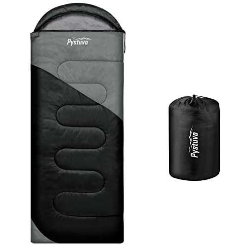 Pystuvo Sleeping Bag for Adults,4 Season Sleeping Bag,Lightweight,Waterproof Indoor & Outdoor Use,Comfortable Sleeping Sackfor Kids,Teens & Adults for Hiking,Backpacking and Camping