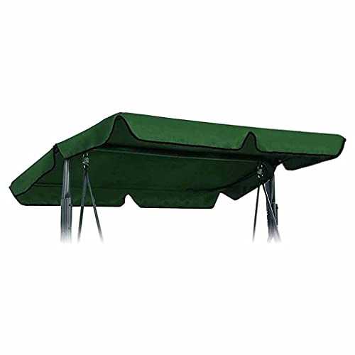 YYXZSL Outdoor Swing Canopy Replacement Waterproof Dustproof Porch Top Cover Seats Furniture for Home Garden Supplies Green