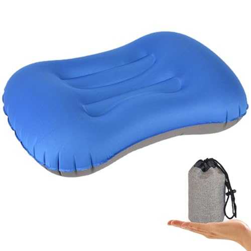 CECOMBINE Ultralight Inflatable Camping Pillows for Adults Kids, Compressible Compact Inflatable Pillow, Comfortable Ergonomic Blow Up Air Pillow for Travel/Beach/Camping