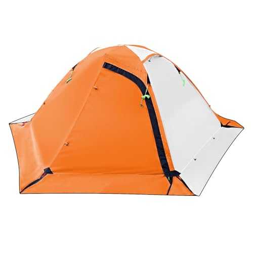 HIKERBRO Winter Camping Tent - Lightweight & Waterproof Backpacking Tent, 2 Person 4 Season Tent for Snow and Cold Weather, Double Layer 2 1 Man Tent for Outdoor Camping, Backpacking, Hiking