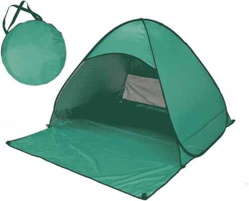 ibforcty Beach Tent Automatic Pop Up Sun Shelter UV Protection Instant Outdoor Kids Playing Camping Tent (Dark Green)