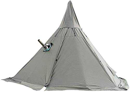 TentHome 4 Season Teepee Tent with Stove Jack, Height 7.8FT/240CM