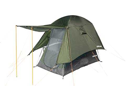 Crua Outdoors Xtent Maxx - 3 Person Tent - Fully Vertically Extendable from 5 ft to 6.6ft with included Porch