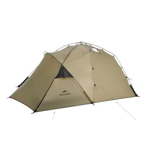 Naturehike Tunnel Tent Waterproof Tent 1&2 People with Awning Family Tent Camping Tent for Bedroom and Living Room for Camping, Driving, Outdoor