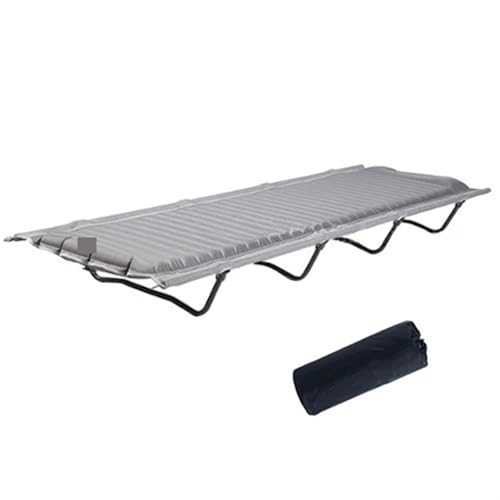 Outdoor Camping Portable Camping Cot Aluminum Alloy Foldable Sleeping Pad Camping Bed for Travel(01)